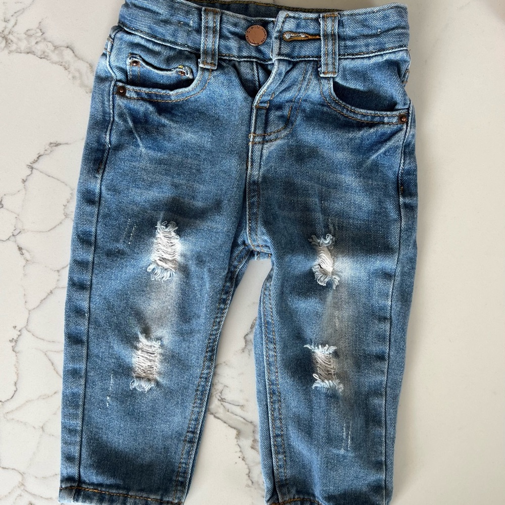 Toddler girl ripped jeans 9-12 months